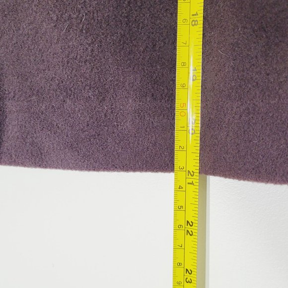 San Francisco Women Vintage Wool Cashmere Blend Eggplant Pruple Skirts Size 7 - Picture 12 of 12